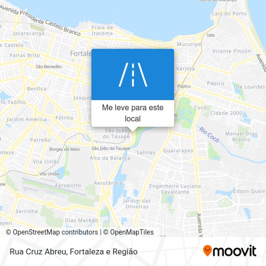 Rua Cruz Abreu mapa