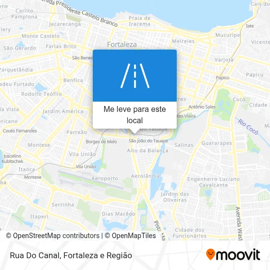 Rua Do Canal mapa