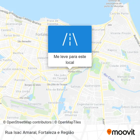 Rua Isac Amaral mapa