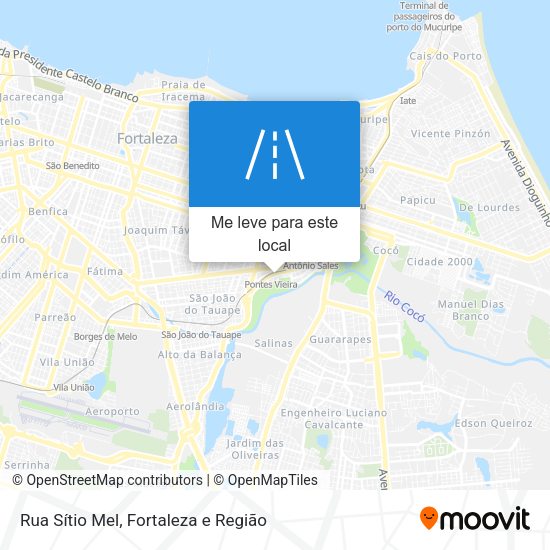 Rua Sítio Mel mapa