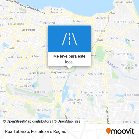 Rua Tubarão mapa
