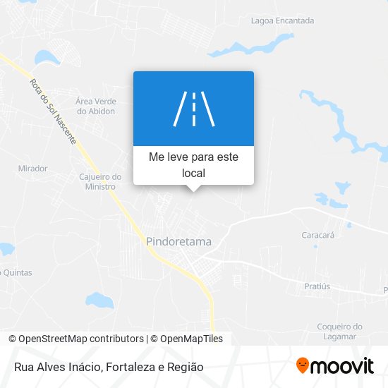 Rua Alves Inácio mapa