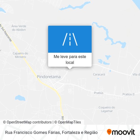 Rua Francisco Gomes Fárias mapa