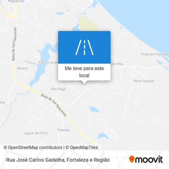 Rua José Carlos Gadelha mapa