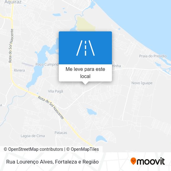 Rua Lourenço Alves mapa