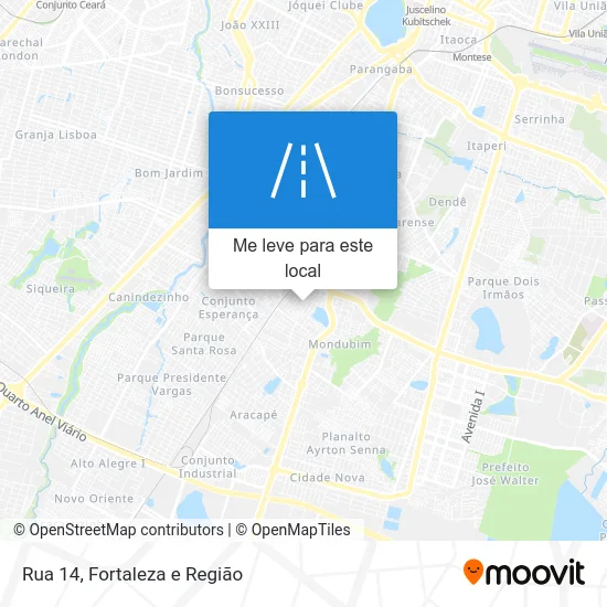 Rua 14 mapa