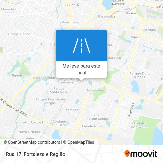 Rua 17 mapa