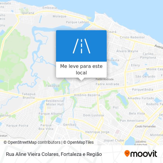 Rua Aline Vieira Colares mapa