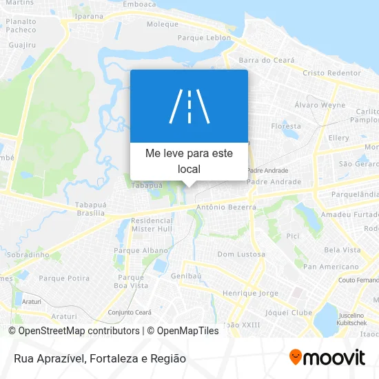 Rua Aprazível mapa