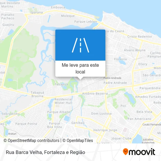 Rua Barca Velha mapa