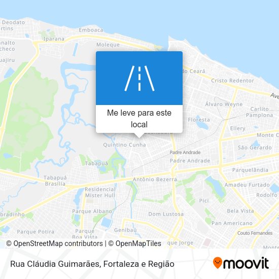 Rua Cláudia Guimarães mapa