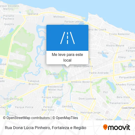 Rua Dona Lúcia Pinheiro mapa