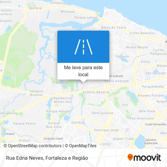 Rua Edna Neves mapa