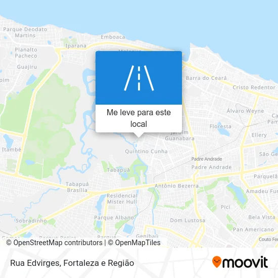 Rua Edvirges mapa