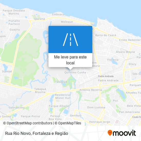 Rua Rio Novo mapa