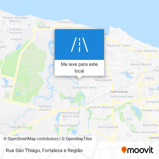 Rua São Thiago mapa