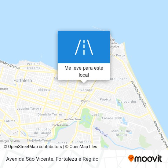 Avenida São Vicente mapa