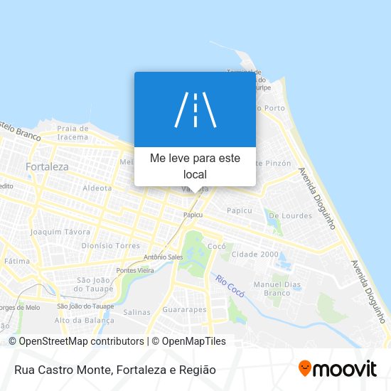 Rua Castro Monte mapa