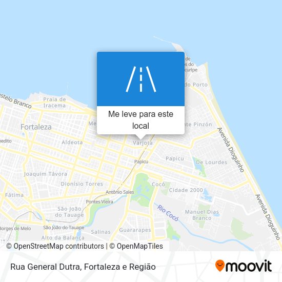 Rua General Dutra mapa