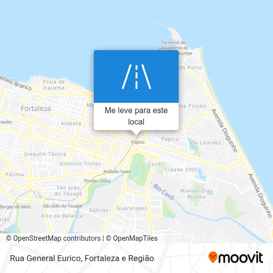 Rua General Eurico mapa