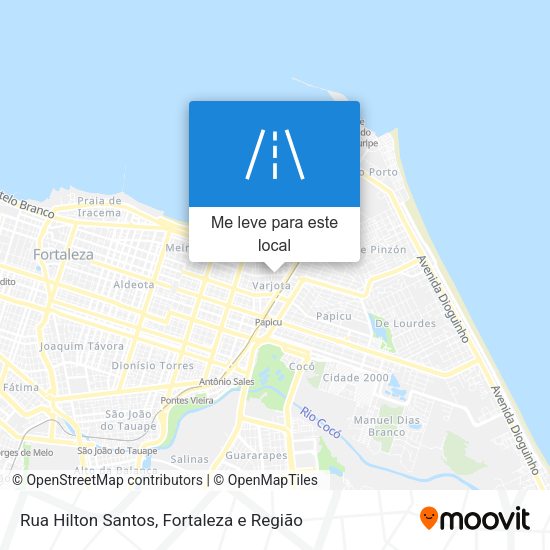 Rua Hilton Santos mapa