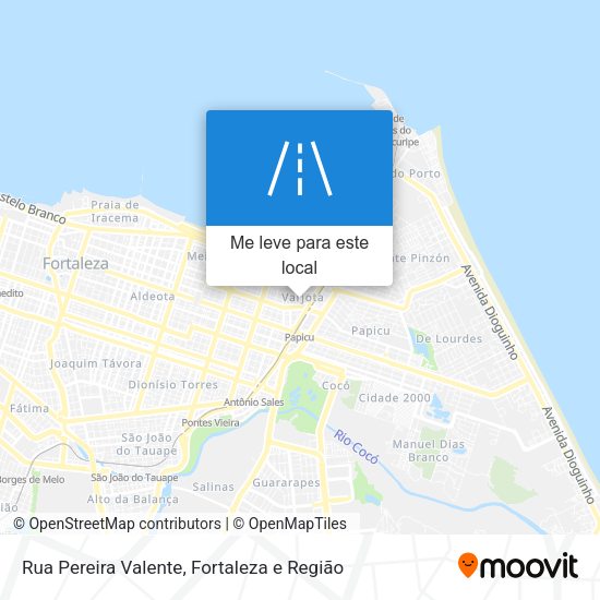Rua Pereira Valente mapa