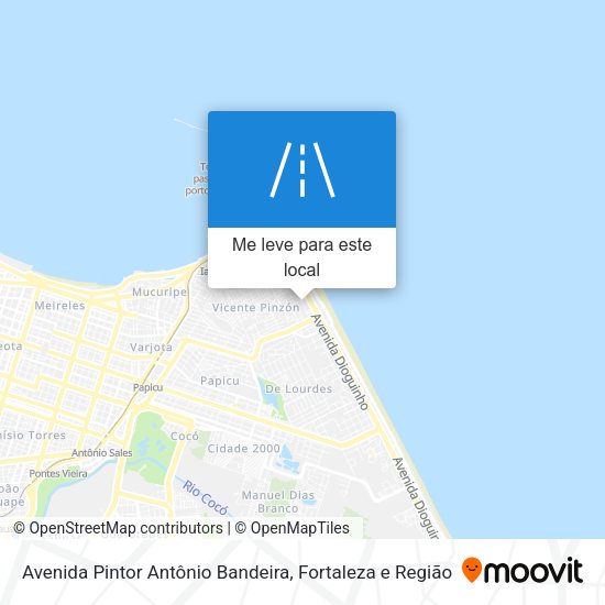 Avenida Pintor Antônio Bandeira mapa
