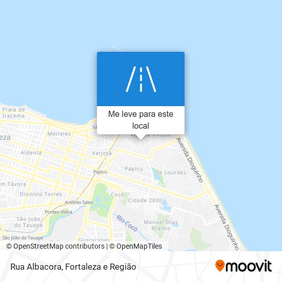 Rua Albacora mapa