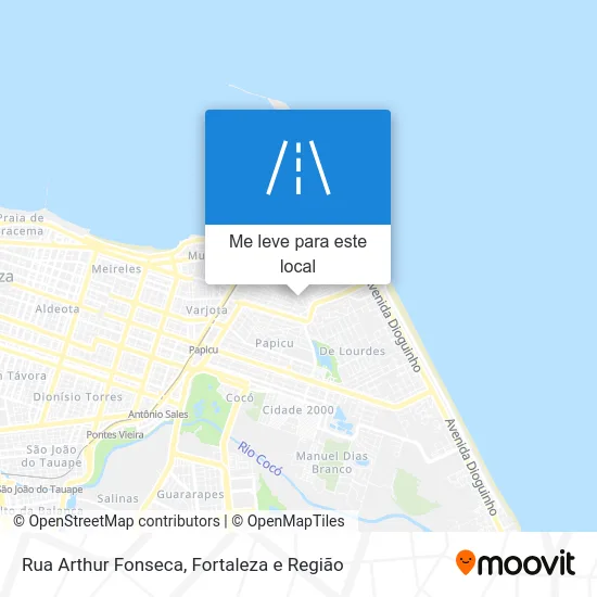 Rua Arthur Fonseca mapa