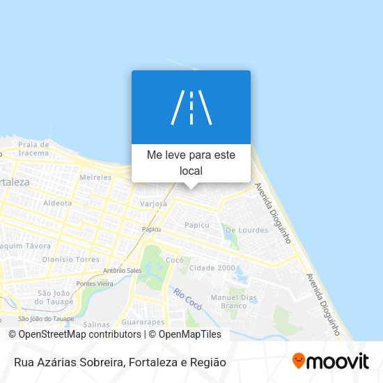 Rua Azárias Sobreira mapa