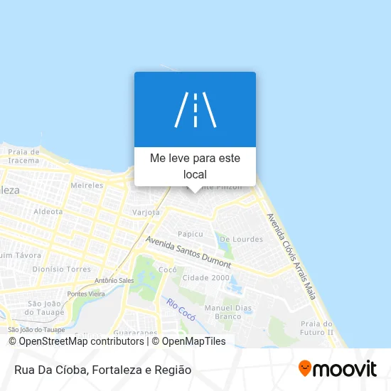 Rua Da Cíoba mapa