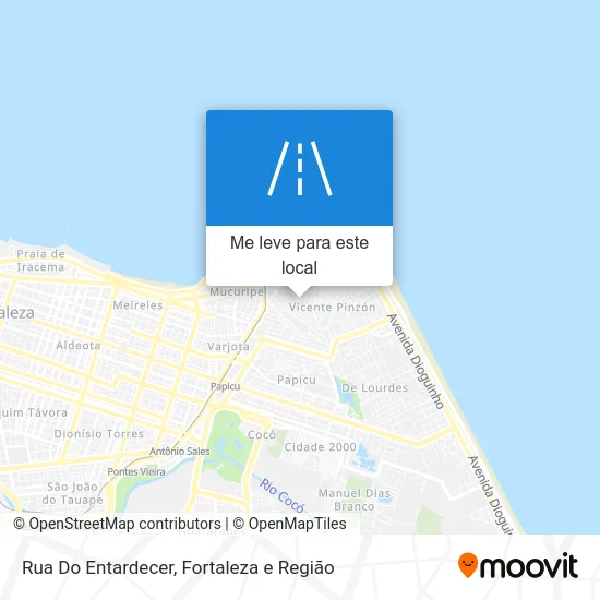 Rua Do Entardecer mapa