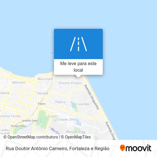 Rua Doutor Antônio Carneiro mapa