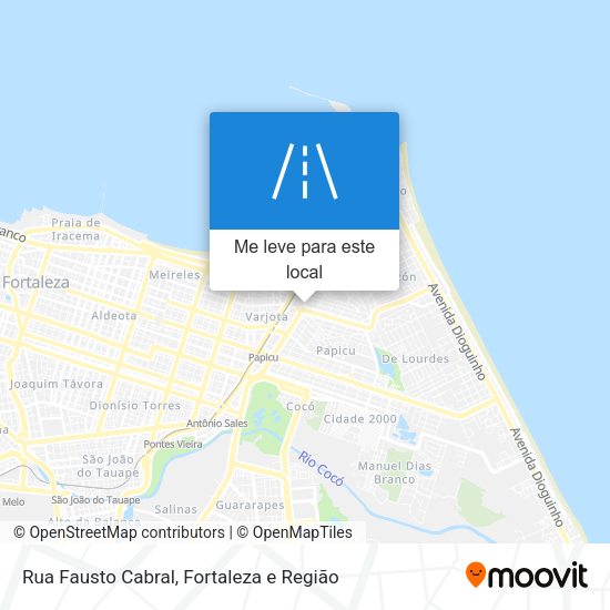 Rua Fausto Cabral mapa