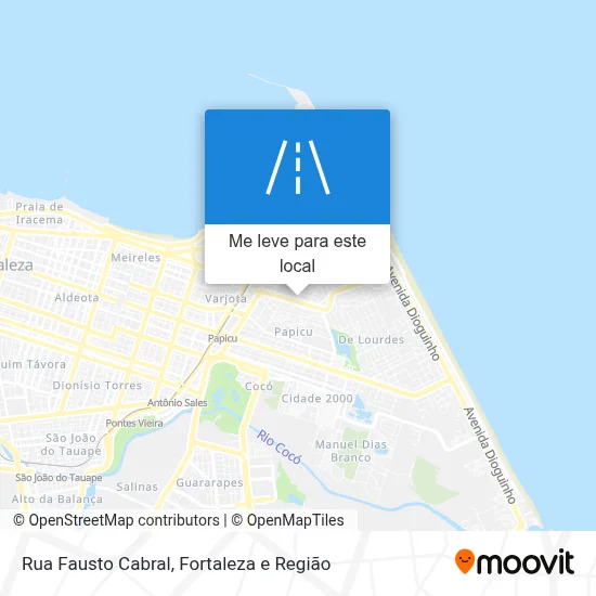 Rua Fausto Cabral mapa