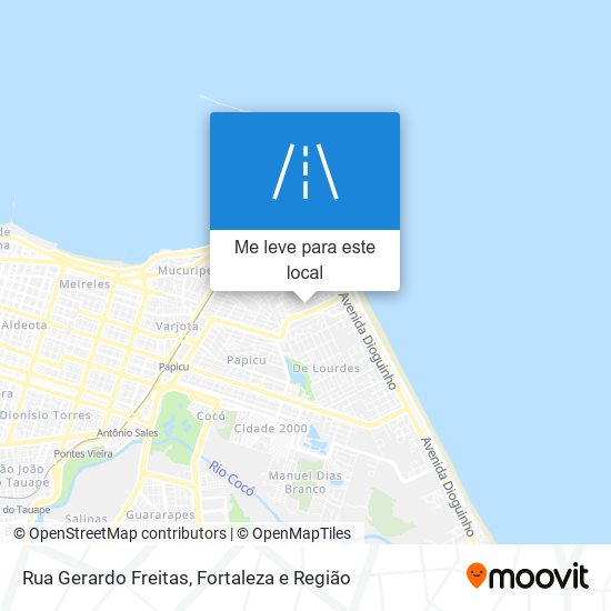 Rua Gerardo Freitas mapa