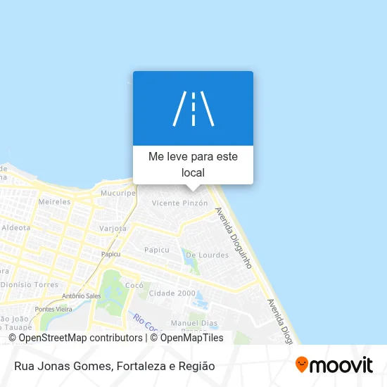 Rua Jonas Gomes mapa