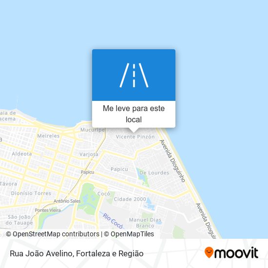 Rua João Avelino mapa