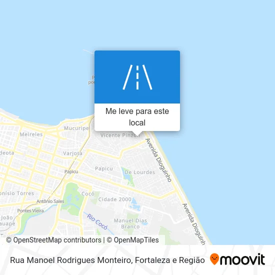Rua Manoel Rodrigues Monteiro mapa