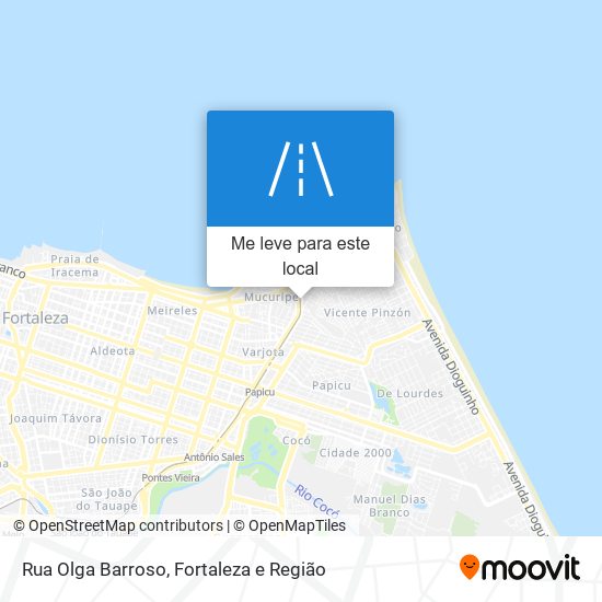 Rua Olga Barroso mapa