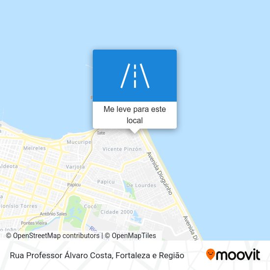 Rua Professor Álvaro Costa mapa