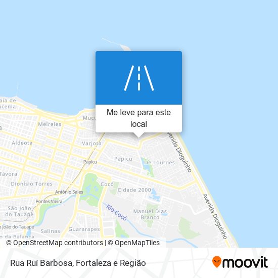 Rua Ruí Barbosa mapa