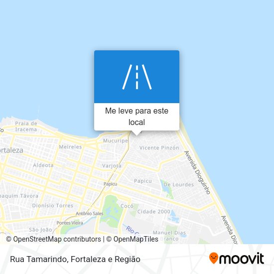 Rua Tamarindo mapa