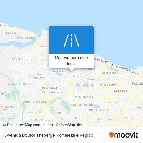Avenida Doutor Theberge mapa