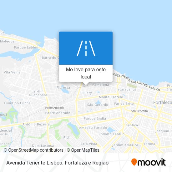Avenida Tenente Lísboa mapa