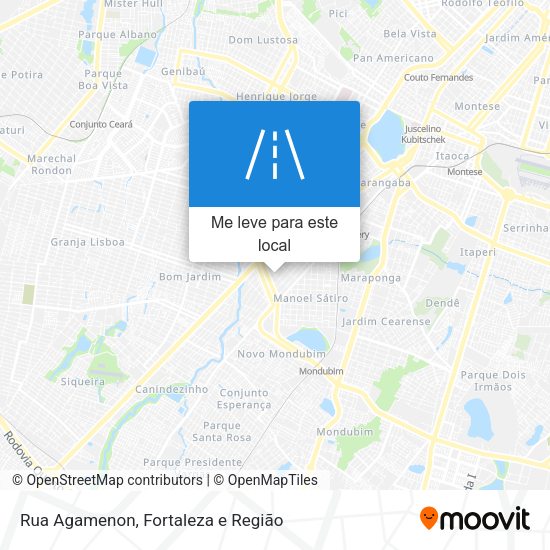 Rua Agamenon mapa