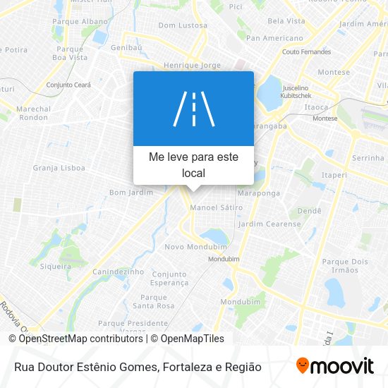 Rua Doutor Estênio Gomes mapa