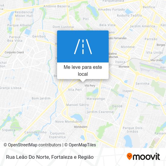 Rua Leão Do Norte mapa