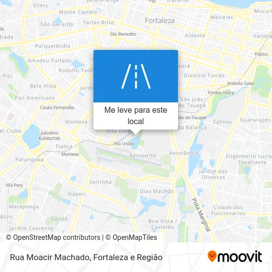 Rua Moacir Machado mapa