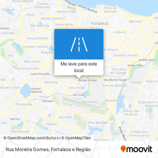 Rua Moreira Gomes mapa